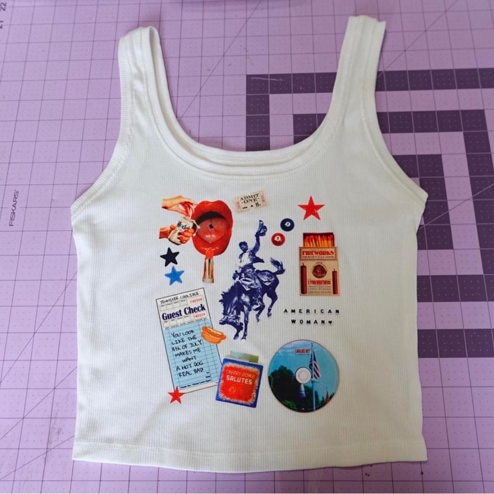 4th of July Graphic Tank/Crop Top